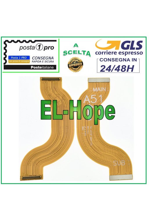 Cable flexible plano de conexión a placa base y pantalla LCD para Samsung Galaxy A51 SM-A515F