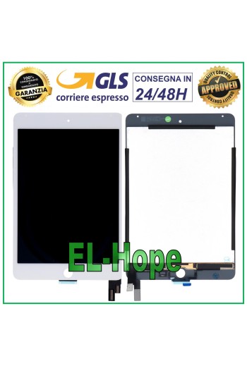 PANTALLA TÁCTIL LCD PARA APPLE iPad MINI 4 A1538 A1550 PANTALLA DE CRISTAL BLANCO