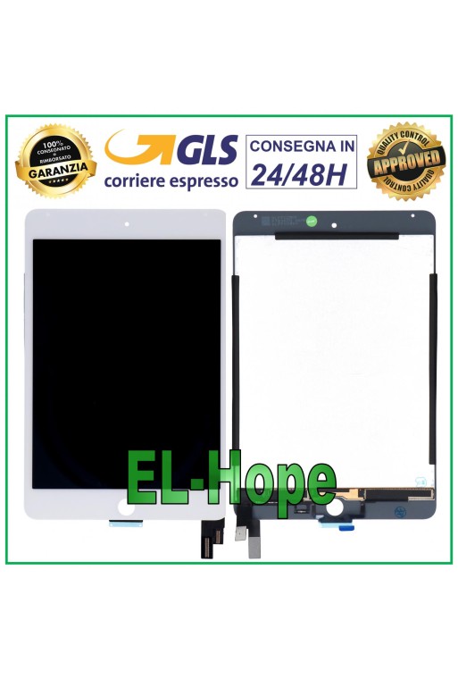 PANTALLA TÁCTIL LCD PARA APPLE iPad MINI 4 A1538 A1550 PANTALLA DE CRISTAL BLANCO