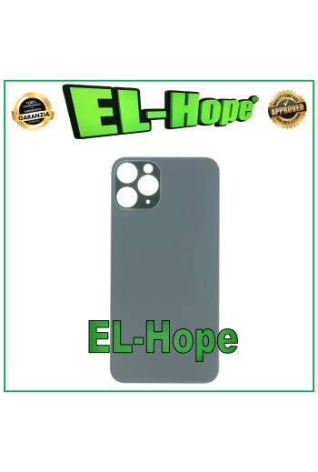 CUBIERTA TRASERA DE BATERÍA DE CRISTAL PARA IPHONE 11 PRO BIG HOLE VERDE NOCHE