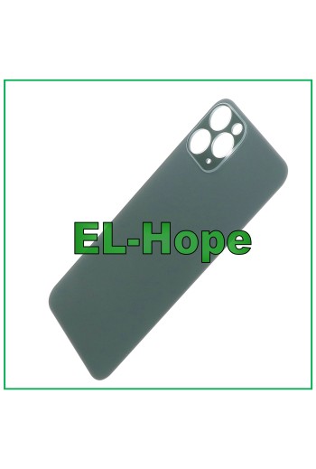 CUBIERTA TRASERA DE BATERÍA DE CRISTAL PARA IPHONE 11 PRO BIG HOLE VERDE NOCHE