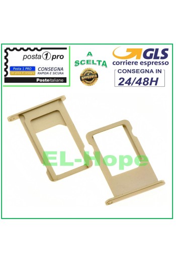 COMPARTIMENTO PARA CARRITO DE RANURA SOPORTE PARA TARJETA NANO SIM APPLE IPHONE 6S 6S+ PLUS DORADO