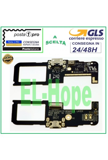 CONECTOR DE CARGA ASUS ZENFONE C ZC451CG MICRÓFONO PLANO FLEX DOCK CARGA