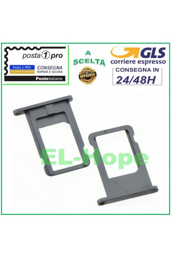 COMPARTIMENTO PARA CARTUCHO DE RANURA SOPORTE PARA TARJETA NANO SIM APPLE IPHONE 6 6G CARCASA DE TARJETA GRIS