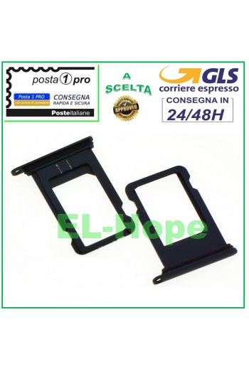 COMPARTIMENTO PARA CARRITO DE RANURA PARA TARJETA NANO SIM PARA APPLE IPHONE 8 8G 8+ PLUS NEGRO