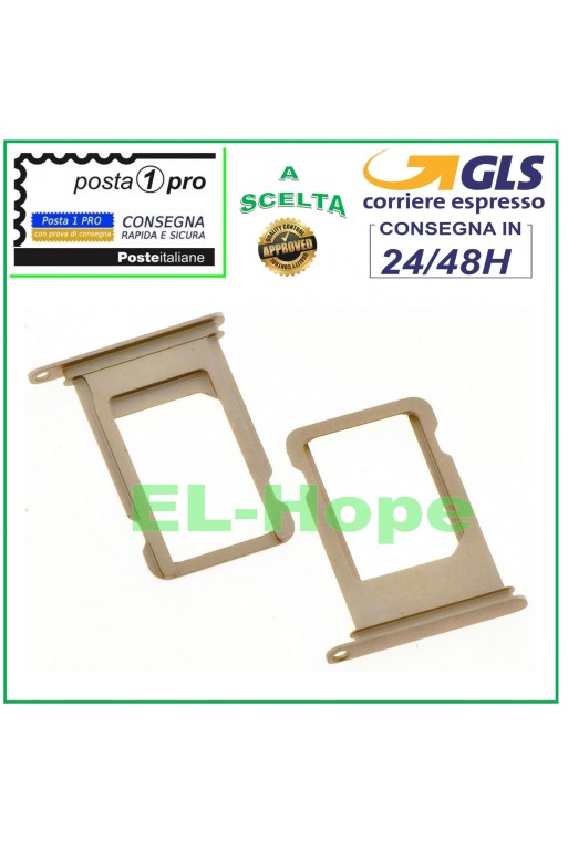 COMPARTIMENTO PARA CARRITO DE RANURA SOPORTE PARA TARJETA NANO SIM APPLE IPHONE 7 7G 7+ PLUS DORADO