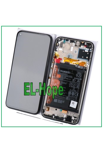 MARCO DE PANTALLA LCD ORIGINAL BATERÍA HUAWEI P40 LITE JNY-L21A JNY-LX1 TÁCTIL NEGRO