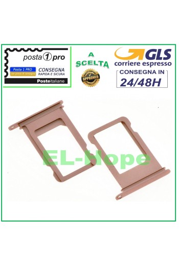 COMPARTIMENTO PARA CARRITO DE RANURA PARA TARJETA NANO SIM PARA APPLE IPHONE 7 7G 7+ PLUS ROSA