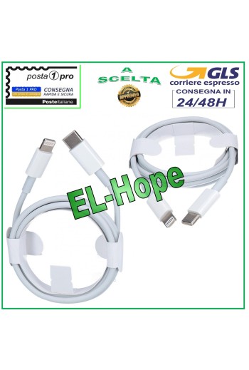 Cable de carga tipo C/Lightning para Apple iPhone 12 Pro Mini Max