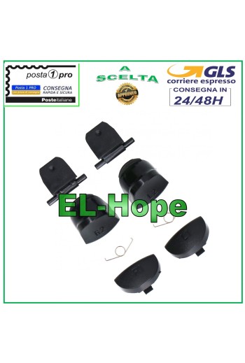 JUEGO DE BOTONES DE PALANCA DE REPUESTO L1 L2 R1 R2 + MUELLES CONTROL PS4 SLIM JDM-030