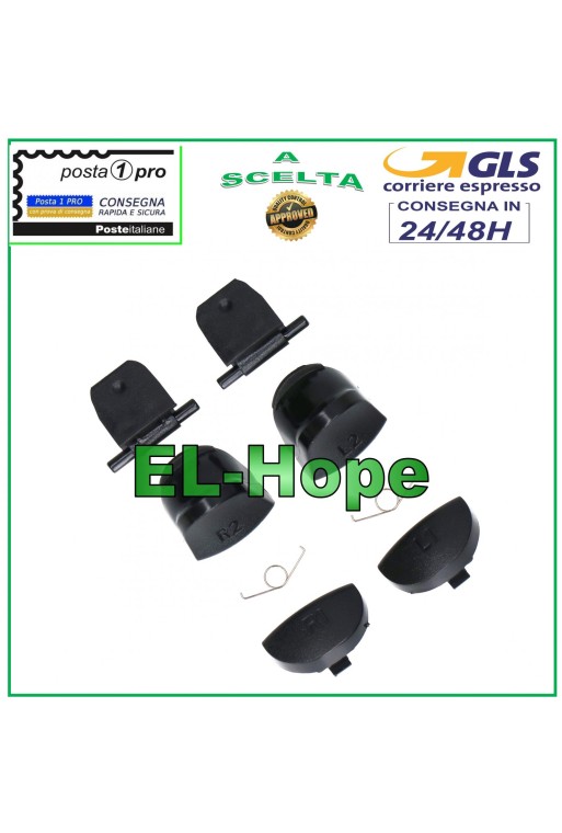 JUEGO DE BOTONES DE PALANCA DE REPUESTO L1 L2 R1 R2 + MUELLES CONTROL PS4 SLIM JDM-030