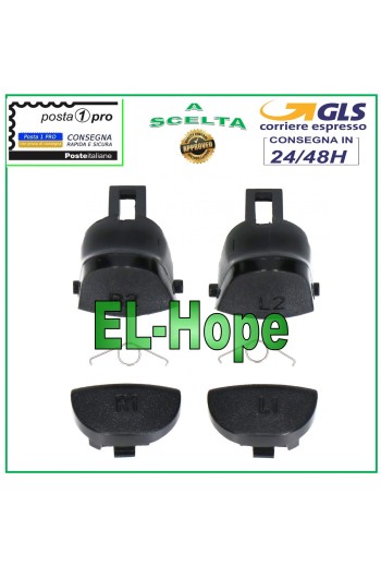 JUEGO DE BOTONES DE PALANCA DE REPUESTO L1 L2 R1 R2 + MUELLES PARA CONTROL DE PS4 JDM-050