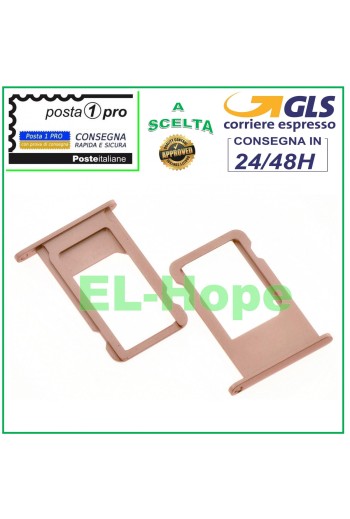 COMPARTIMENTO PARA CARRITO DE RANURA SOPORTE PARA TARJETA NANO SIM APPLE IPHONE 6S 6S+ PLUS ROSA