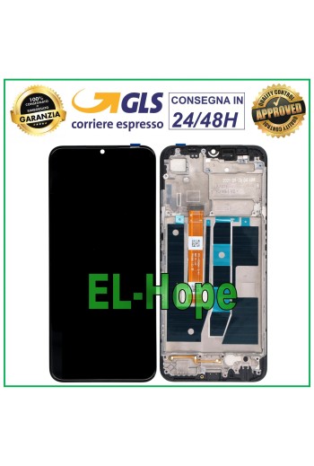 PANTALLA LCD + MARCO PARA OPPO A16S CPH2271 / A16 CPH2269 PANTALLA TÁCTIL CRISTAL NEGRO