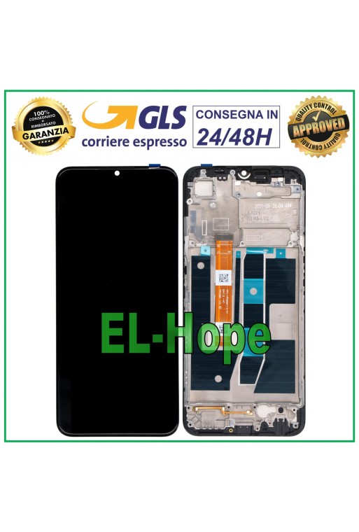 PANTALLA LCD + MARCO PARA OPPO A16S CPH2271 / A16 CPH2269 PANTALLA TÁCTIL CRISTAL NEGRO