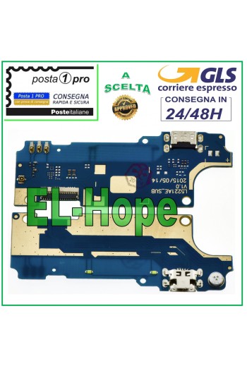 CONECTOR DE CARGA FLAT FLEX WIKO RAINBOW LITE BASE PARA MICRÓFONO CARGA MICRO USB