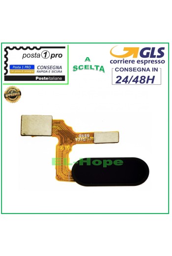 BOTÓN HOME PLANO HUAWEI HONOR 9 GLORY STF-AL00 L09 HUELLA NEGRA