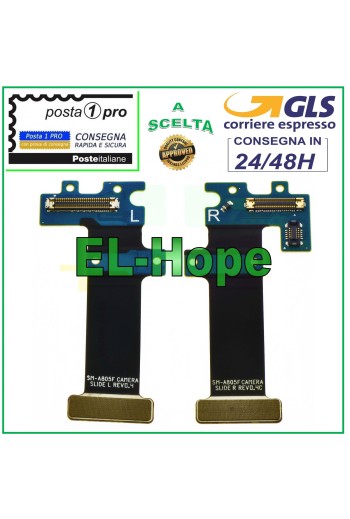 PAR DE CABLES FLEXIBLES PLANOS LR CON CONECTOR DE CÁMARA PARA SAMSUNG GALAXY A80 SM-A805F