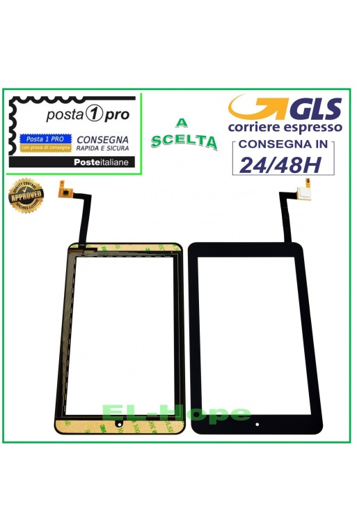 PANTALLA TÁCTIL CRISTAL Alcatel One Touch 7 P310A P310X DIGITALIZADOR ORIGINAL NEGRO
