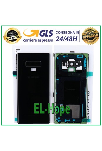 TAPA DE BATERÍA ORIGINAL SAMSUNG GALAXY NOTE 9 SM-N960 TAPA TRASERA NEGRA