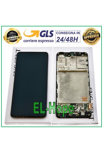 PANTALLA LCD + MARCO ORIGINAL SAMSUNG GALAXY A41 SM-A415 A415F PANTALLA TÁCTIL NEGRA