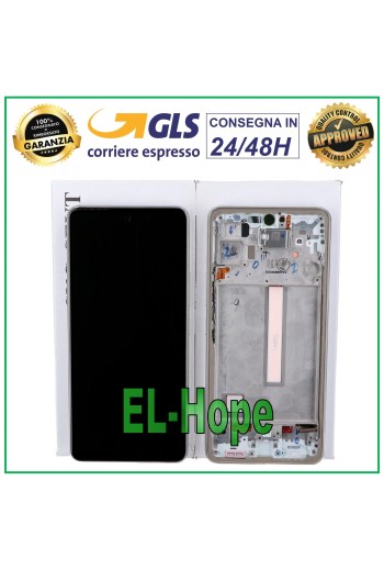 PANTALLA LCD + MARCO ORIGINAL SAMSUNG GALAXY A53 5G SM A536 A536B TÁCTIL BLANCO