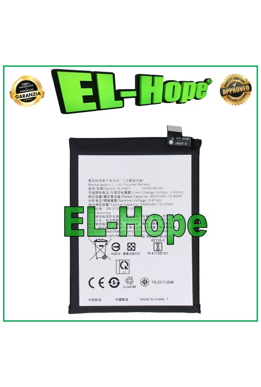 BATERÍA BLP807 1ICP6/64/84 PARA OPPO REALME 7 5G RMX2155 RMX2111 IGUAL ORIGINAL