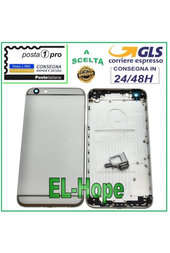 FUNDA TRASERA CON MARCO PARA APPLE IPHONE 6 PLUS GRIS