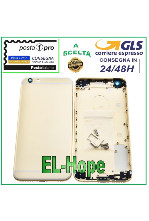 MARCO DE CARCASA TRASERA PARA APPLE IPHONE 6S PLUS CARCASA TRASERA DORADA