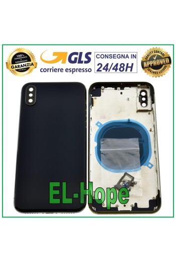 MARCO DE FUNDA TRASERA PARA APPLE IPHONE X FUNDA TRASERA NEGRA