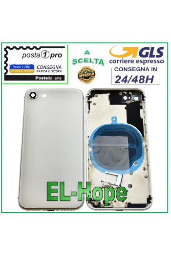 MARCO DE CARCASA TRASERA PARA APPLE IPHONE 8 CARCASA TRASERA BLANCA