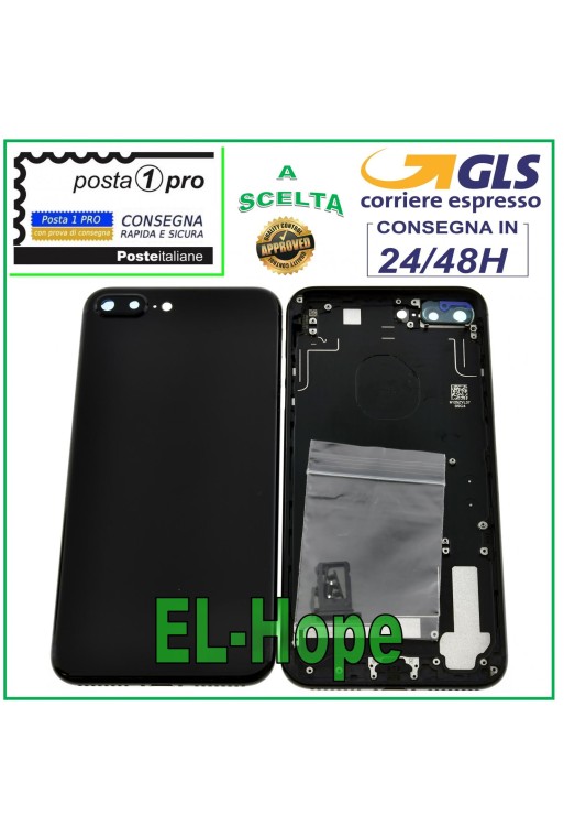 MARCO TRASERO PARA FUNDA APPLE IPHONE 7 PLUS NEGRO BRILLANTE