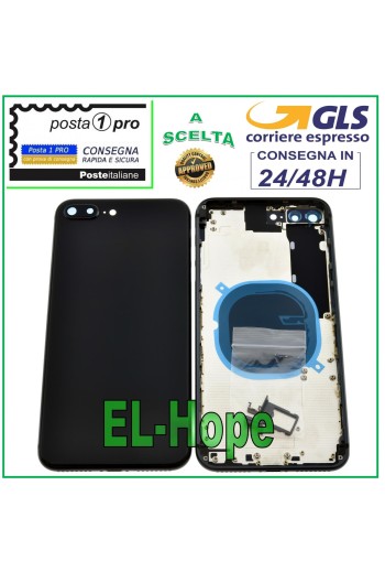 MARCO DE CARCASA TRASERA PARA APPLE IPHONE 8 PLUS CARCASA TRASERA NEGRA