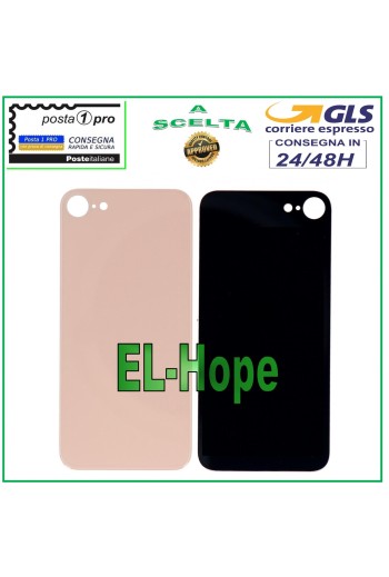 CUBIERTA TRASERA DE BATERÍA DE CRISTAL PARA APPLE IPHONE 8 CARCASA TRASERA ORO ROSA
