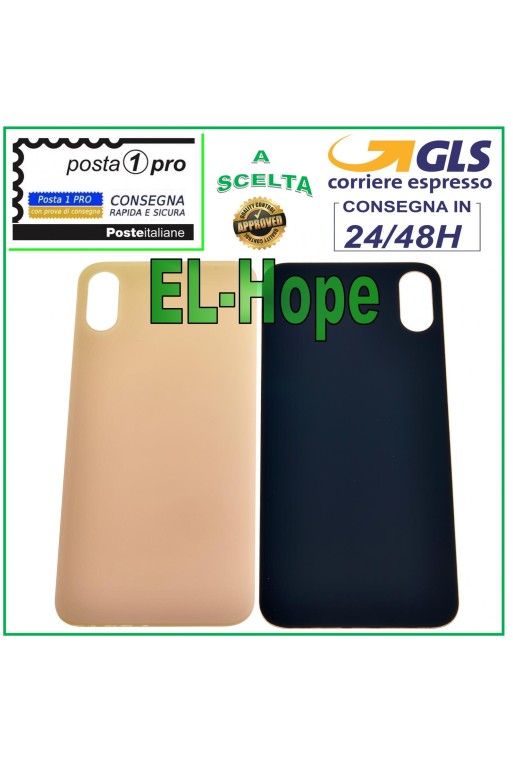 CUBIERTA TRASERA DE BATERÍA DE CRISTAL PARA APPLE IPHONE XS CUBIERTA TRASERA ORO ROSA