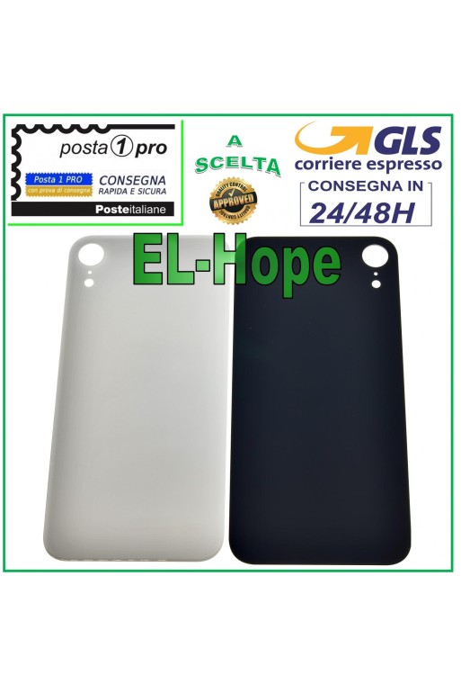 CUBIERTA TRASERA DE BATERÍA DE CRISTAL PARA APPLE IPHONE XR CARCASA TRASERA BLANCA