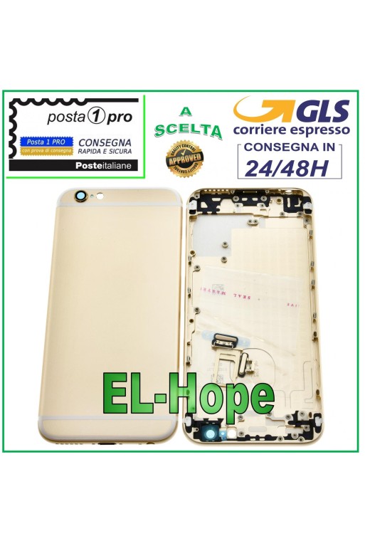 MARCO DE CARCASA TRASERA PARA APPLE IPHONE 6 6G CARCASA TRASERA DORADA