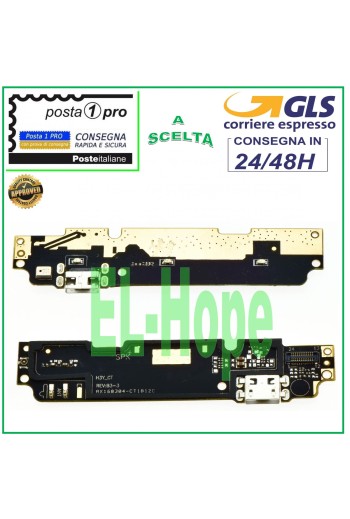 CONECTOR DE CARGA XIAOMI REDMI NOTE 2 MICRÓFONO JACK DOCK PCB CARGA MICRO USB