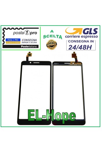 PANTALLA TÁCTIL DE VIDRIO ALCATEL 1C 2019 OT-5003 OT-5003D VIDRIO DIGITALIZADOR DESLIZANTE NEGRO