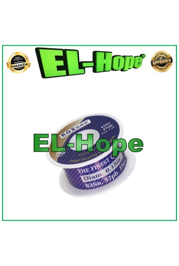 Bobina de hilo para soldadura micro soldadura de diámetro 0,2 mm, 50 gr 63/37