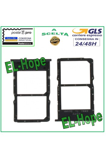 COMPARTIMENTO PARA CARRITO DE RANURA PARA TARJETA SIM DUAL HUAWEI P40 LITE JNY-L21A LX1 NEGRO