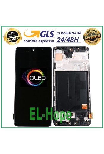 PANTALLA LCD OLED + MARCO PARA SAMSUNG GALAXY A51 SM A515 A515F PANTALLA TÁCTIL DE VIDRIO