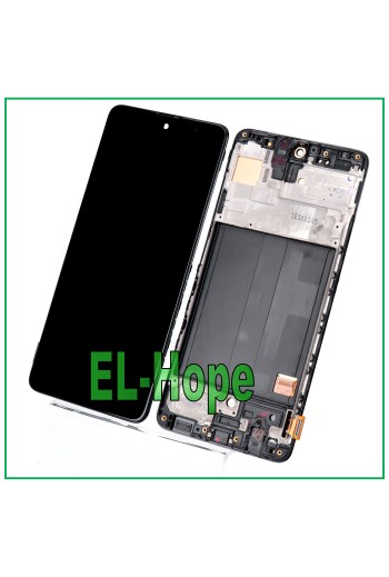 PANTALLA LCD OLED + MARCO PARA SAMSUNG GALAXY A51 SM A515 A515F PANTALLA TÁCTIL DE VIDRIO