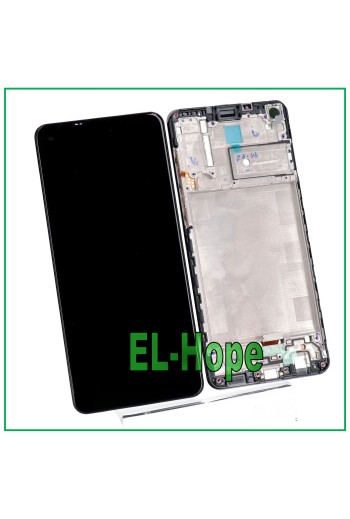 PANTALLA LCD + MARCO PARA SAMSUNG GALAXY A21S SM A217F PANTALLA TÁCTIL CRISTAL NEGRO