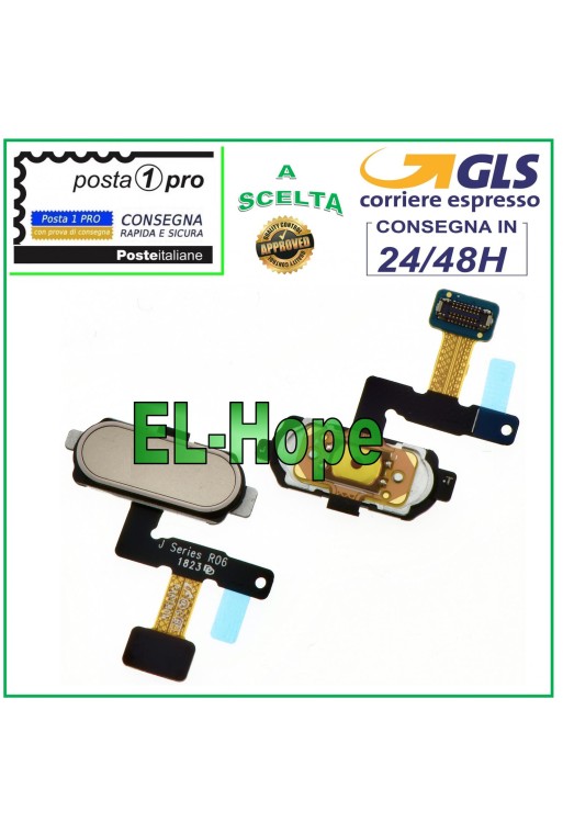 BOTÓN CENTRAL DE INICIO SAMSUNG GALAXY J5 J7 2017 J530 J730 SENSOR DE HUELLAS DACTILARES DORADO
