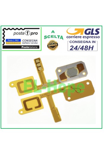 TECLA DE MENÚ INICIO FLEXIBLE PLANA CENTRAL SAMSUNG J3 2017 J330F SM-J330 SENSOR DE RETORNO
