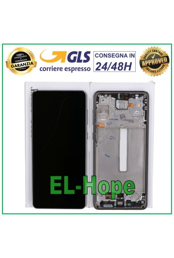 PANTALLA TÁCTIL LCD ORIGINAL SAMSUNG GALAXY A73 5G 2022 SM A736 A736B MARCO NEGRO