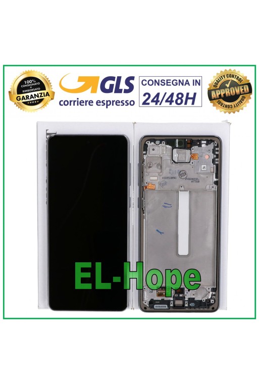 PANTALLA TÁCTIL LCD ORIGINAL SAMSUNG GALAXY A73 5G 2022 SM A736 A736B MARCO NEGRO
