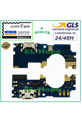 CONECTOR DE CARGA WIKO UFEEL PRIME 4G + MICROFONO DOCK PCB CARGA MICRO USB 