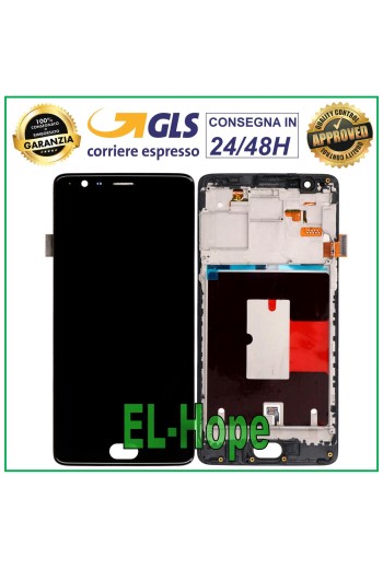 PANTALLA LCD PARA ONEPLUS 3 A3000 A3003 / 3T A3010 PANTALLA TÁCTIL DE VIDRIO NEGRO